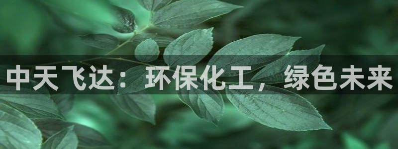 亿万剧集：中天飞达：环保化工，绿色未来