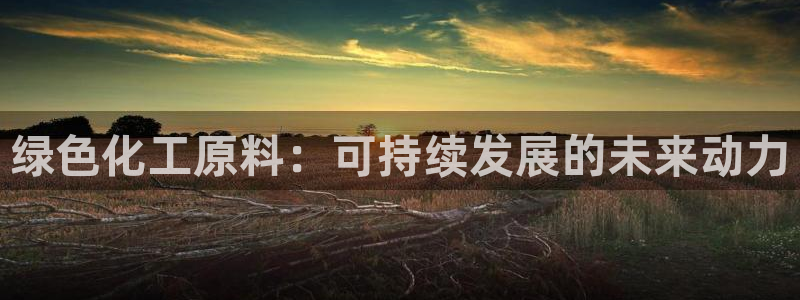 亿万的亿：绿色化工原料：可持续发展的未来动力